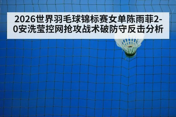 2026世界羽毛球锦标赛女单陈雨菲2-0安洗莹控网抢攻战术破防守反击分析